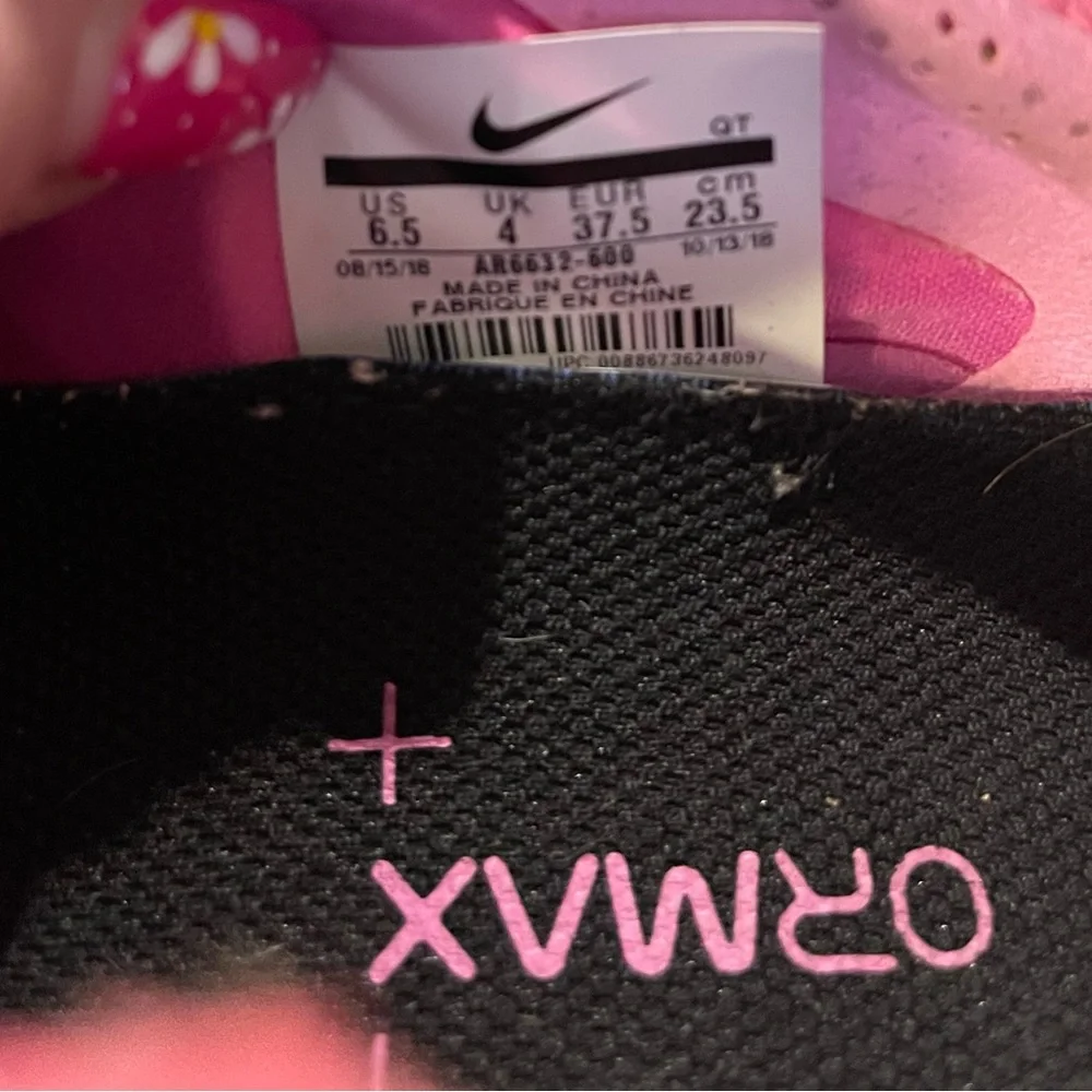 Nike Pink Women's VaporMax Sneakers - Picture 3 of 9